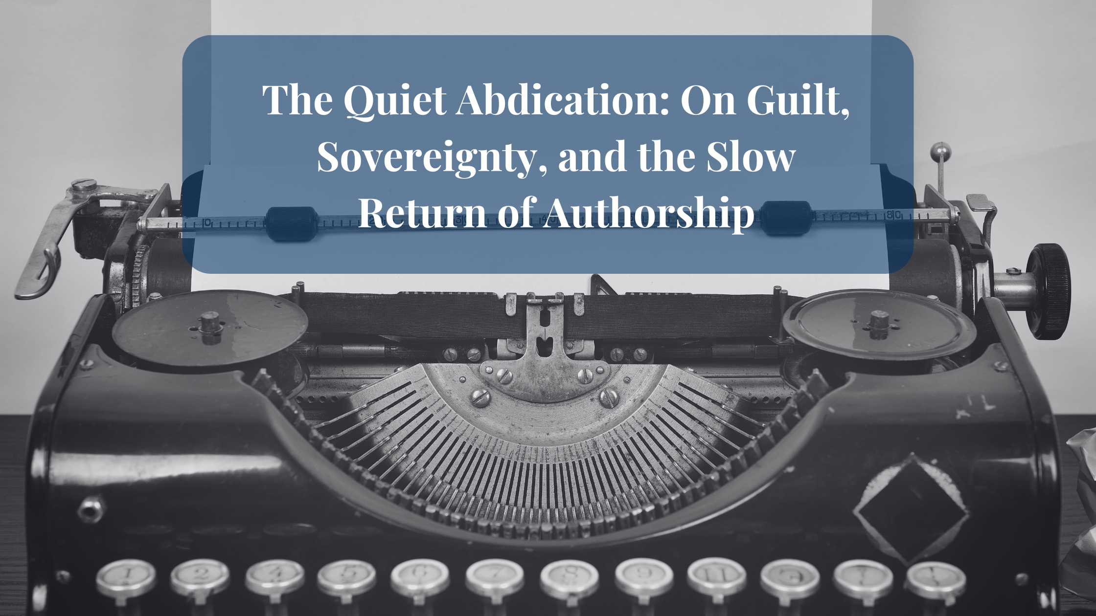 banner to represent authorship